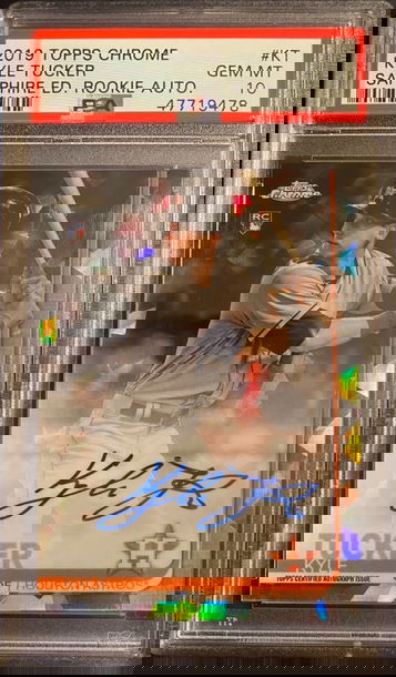 2019 Topps Chrome Sapphire Kyle Tucker Rookie Auto PSA 10 Gem Mint