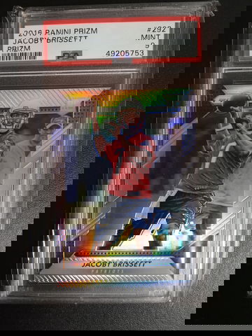 2016 Jacoby brissett Panini prizm #292 RC PSA 9