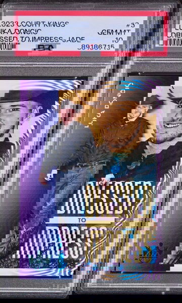 2023-24 Court Kings Luka Doncic Dressed to Impress Asia Jade /25 PSA 10 GEM MINT