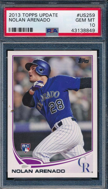 2013 Topps Update #US259 Nolan Arenado RC ROOKIE PSA 10 8849