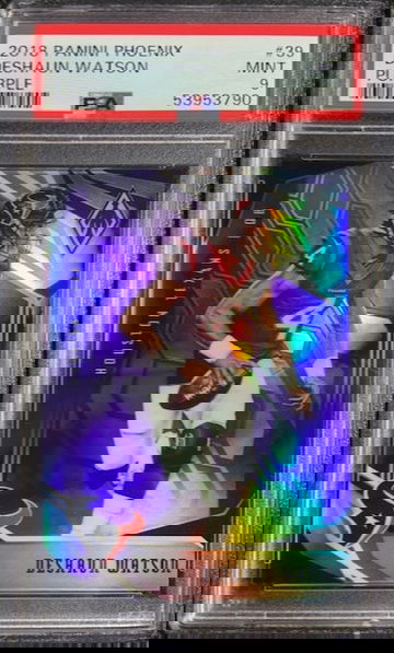 2018 Panini Phoenix Purple #39 Deshaun Watson  /149 PSA 9 Mint Houston Texans