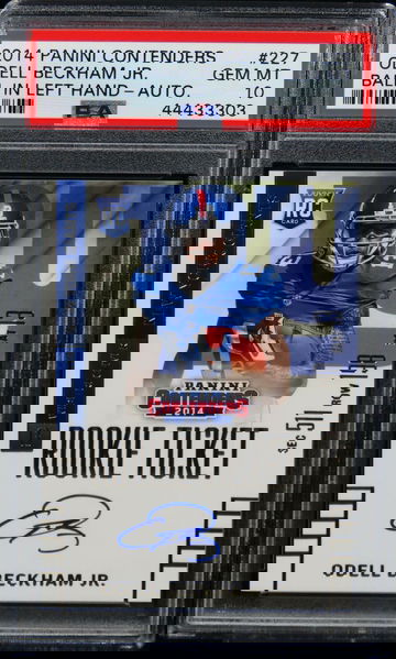2014 Panini Contenders Odell Beckham Jr. AUTOGRAPH ROOKIE #227 PSA 10 GEM MINT