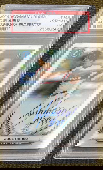 2014 Bowman Chrome Auto Jose Abreu