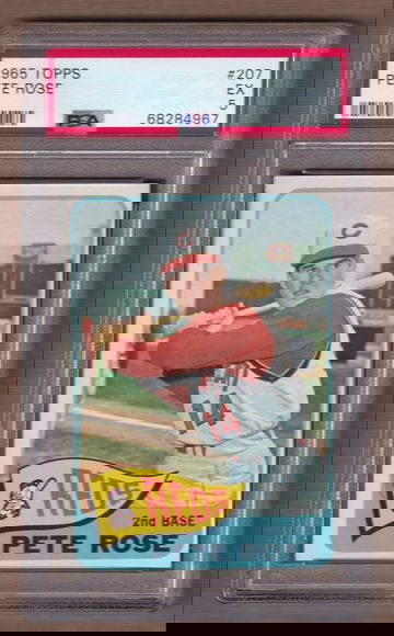 1965 Topps #207 Pete Rose PSA 5