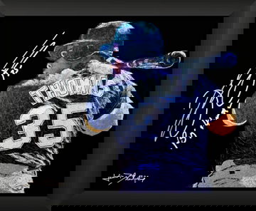 Frank Thomas ORIGINAL 16x20 Oil Painting Signed Framed with Inscription JSA 1/1 by Artist BLANKSY