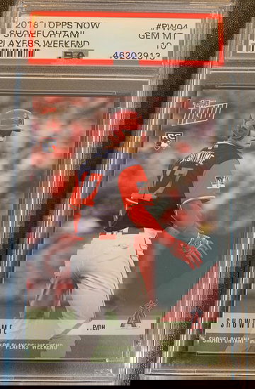 2018 Topps Now Shohei Ohtani Players Weekend PSA 10