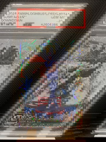 2018 Josh Allen Donruss Optic #DT14 Downtown PSA10