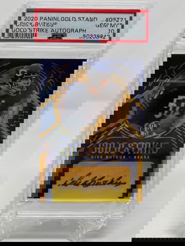 2020 Panini Gold Standard Dick Butkus Gold Strike Auto GEM MT 10 
