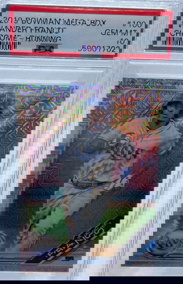 2019 Bowman Mega Box Wander Franco Chrome Running PSA 10 GEM MINT