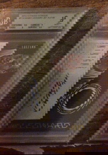 2012-13 Panini Intrigue Kawhi Leonard RPA BGS 9