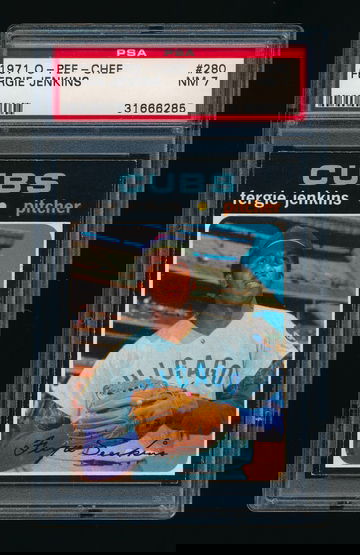 1971 OPC #280, Fergie Jenkins PSA 7 NM