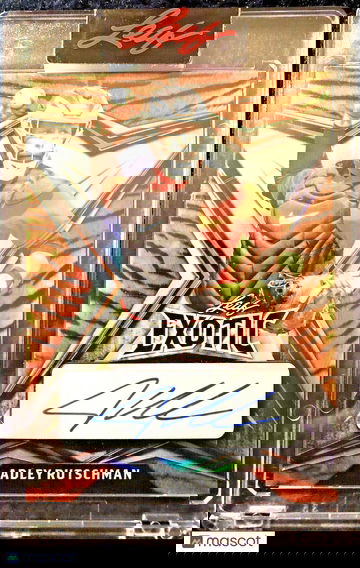 ADLEY RUTSCHMAN 2022 Leaf Exotic AUTO Tiger Skin Parallel SP #4/10 Orioles