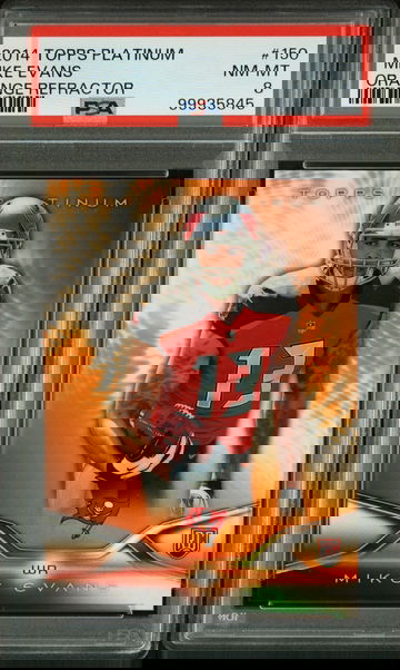 2014 Topps Platinum Orange Refractor Mike Evans #150 PSA 8