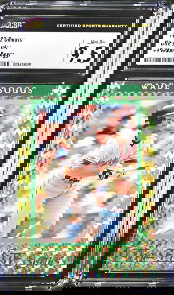 1992 Donruss Elite Series #9 Wade Boggs CSG 9.5