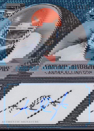 2013 Press Pass Fanfare Andre Ellington #FF-AE Aqua Auto 94/99