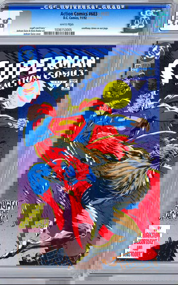 ACTION COMICS #683 CGC 9.8 *FIRST DOOMSDAY APPEARANCE* DEATH OF SUPERMAN 1992