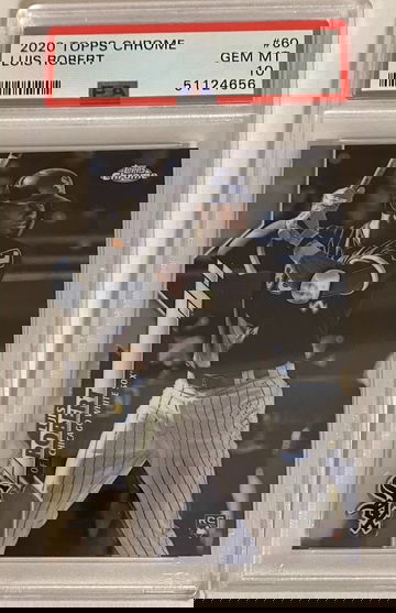 2020 Topps chrome Luis Robert RC psa 10 gem mint rookie #60