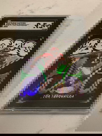 2020 Panini Certified Dolphins Rookie Tua Tagovailoa Graffiti Card Sgc 9.5