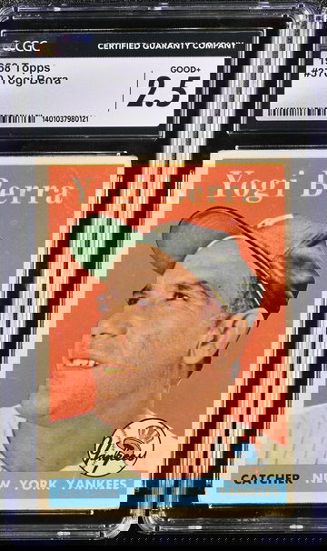 1958 TOPPS YOGI BERRA #370 CGC 2.5 BS.A2.21