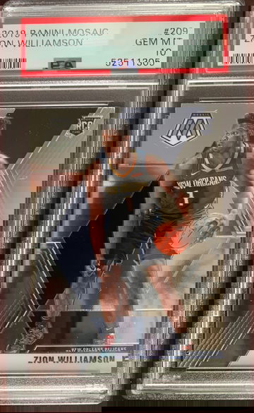 2019 Panini Mosaic Zion Williamson PSA 10 Gem Mint