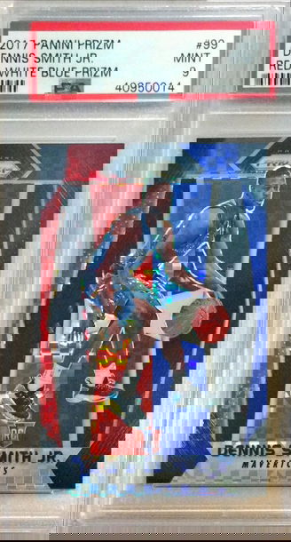 Dennis Smith Jr 2017 Panini Przim Red/White/Blue PSA 9