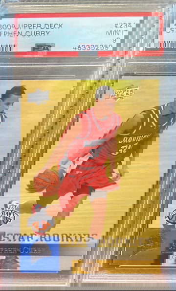 2009 UPPER DECK STEPHEN CURRY PSA 9 