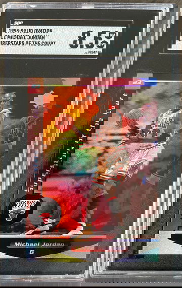 1998-99 Upper Deck Ovation Superstars of the Court #C1 Michael Jordan SGC 9