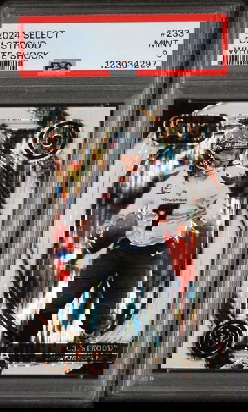 2024 Panini Select White Shock CJ Stroud #233 /199 PSA 9