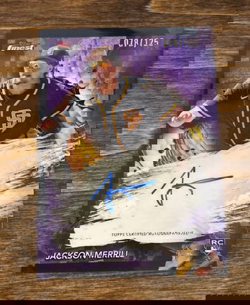 2024 Topps Finest Jackson Merrill purple auto /125