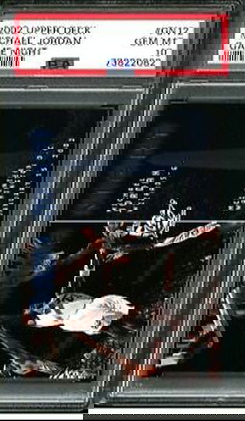 2002 Upper Deck UD Game Night GN12 Michael Jordan Washington Wizards PSA 10 Gem Mint