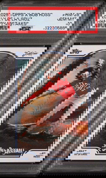 2025 Topps X Bob Ross the Joy of Baseball Happy Mistakes Elly De La Cruz #HM-28 PSA 10