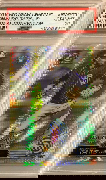 2019 Bowman Chrome Fernando Tatis Jr. National Convention Refractor SP RC PSA 10 GEM MINT