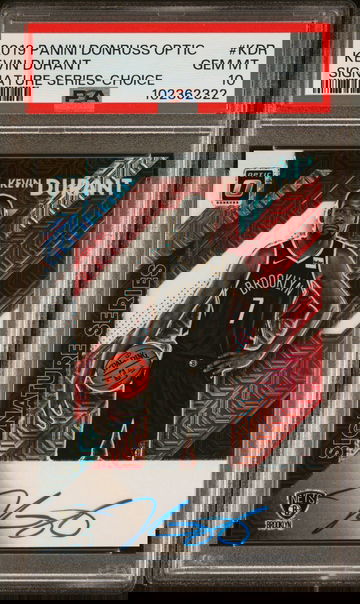 2019 Donruss Optic Signature Series Choice Kevin Durant #47 PSA 10