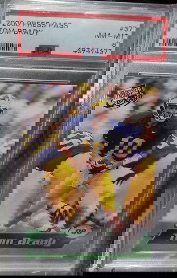 2000 Press Pass Tom Brady PSA 8 NM-MT