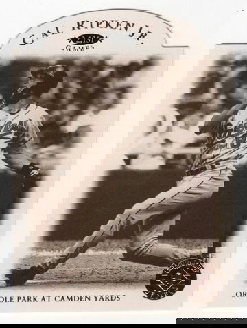 1995 UPPER DECK SP GOLD DIE-CUT CHAMPIONSHIP SERIES # CR1 CAL RIPKEN JR HOF