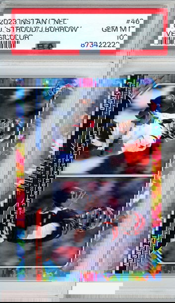 2023 PANINI INSTANT NFL CJ STROUD JOE BURROW #46 VERSICOLOR 3 OF 5 ROOKIE PSA 10