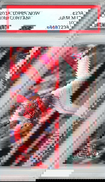 2018 TOPPS NOW SHOHEI OHTANI #234 ROOKIE RC LOS ANGELES ANGELS PSA 10 GEM MT