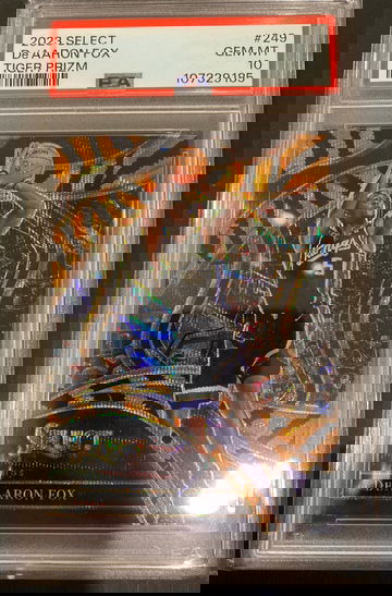 2023 Select De’Aaron Fox Tiger Prizm PSA 10