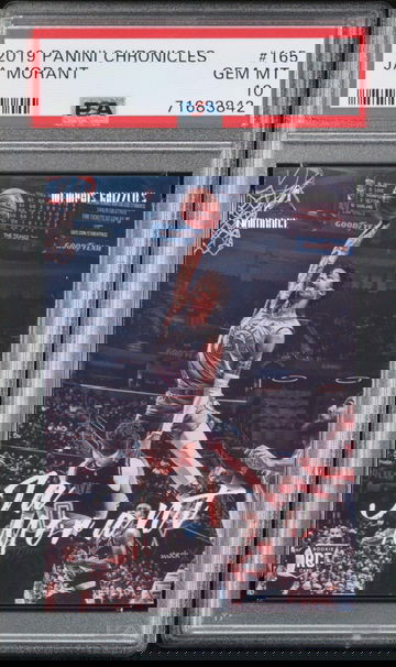 2019 PANINI CHRONICLES JA MORANT #165  PSA 10