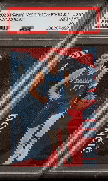 2023 Panini The National NSCC Silver Pack Luka Doncic Red #/99 PSA 10