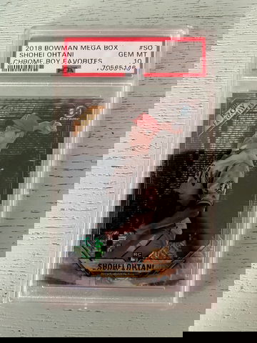 2018 bowman mega box shohei ohtani psa 10