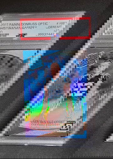 2017 Panini Donruss Optic Holo-Christian McCaffrey, PSA 10