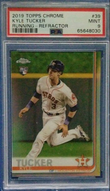 2019 Topps Chrome Kyle Tucker Refractor #39 PSA 9 Astros