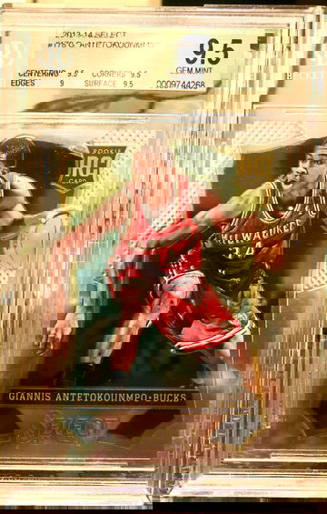 2013 Select Giannis Antetokounmpo RC Rookie Gem Mint 9.5 ( 10 ? Cross)
