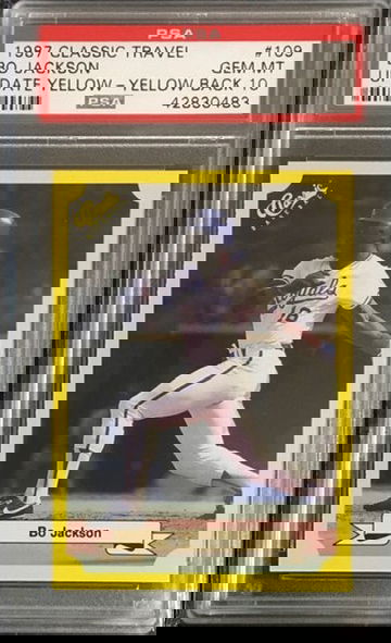 1987 Classic Travel - BO JACKSON - Yellow - PSA 10