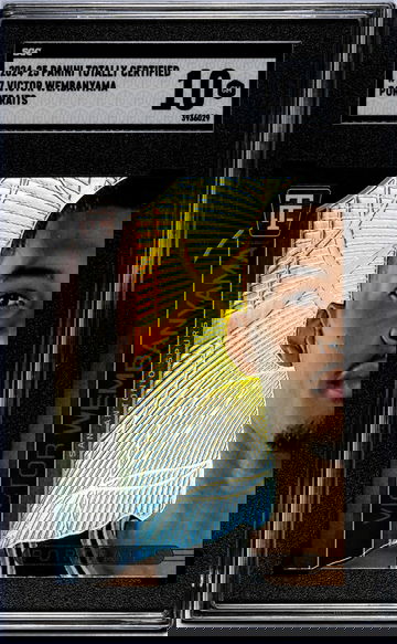 2024-25 Panini Totally Certified #7 Victor Wembanyama Portraits SGC 10