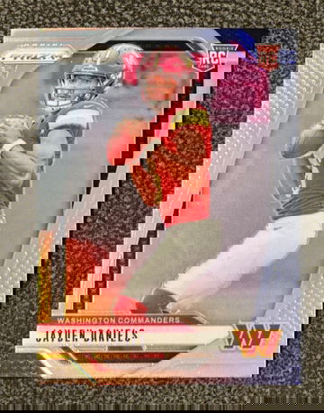 2024 Prizm Jayden Daniels SILVER. Freshly pulled straight to top loader