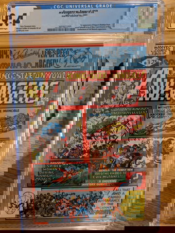 1981 Marvel Avengers Annual #10 CGC 9.4 First Rogue & Madilyn Prior