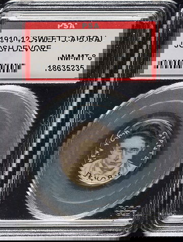 1910-12 Sweet Caporal Josh Devore New York Giants  PSA 8 NM/MT