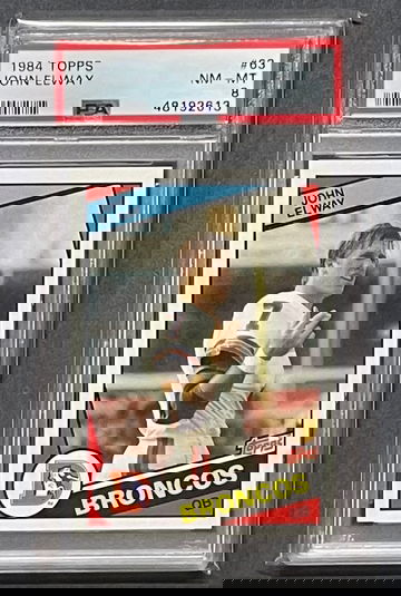 1984 John Elway Topps RC Rookie PSA 8